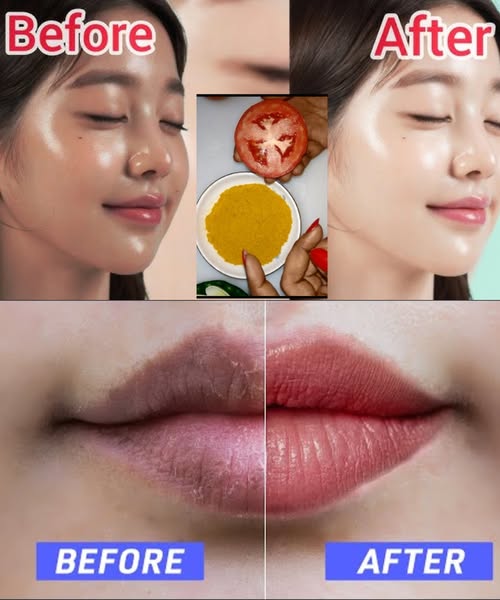 Homemade Cream to Get Pink Lips Naturally: The Tomato and Turmeric Remedy You Need Today
